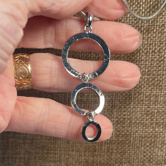 Cookie Lee Three Generations Necklace with Rhinestone Accents - Picture 3 of 6